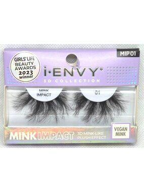I-Envy 3D Collection Mink Impact Vegan Mink Lashes MIP01 3D Mink-Like Plush